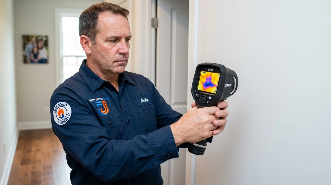 Thermal imaging leak detection by Johns Plumbing LLC in Grant Park
